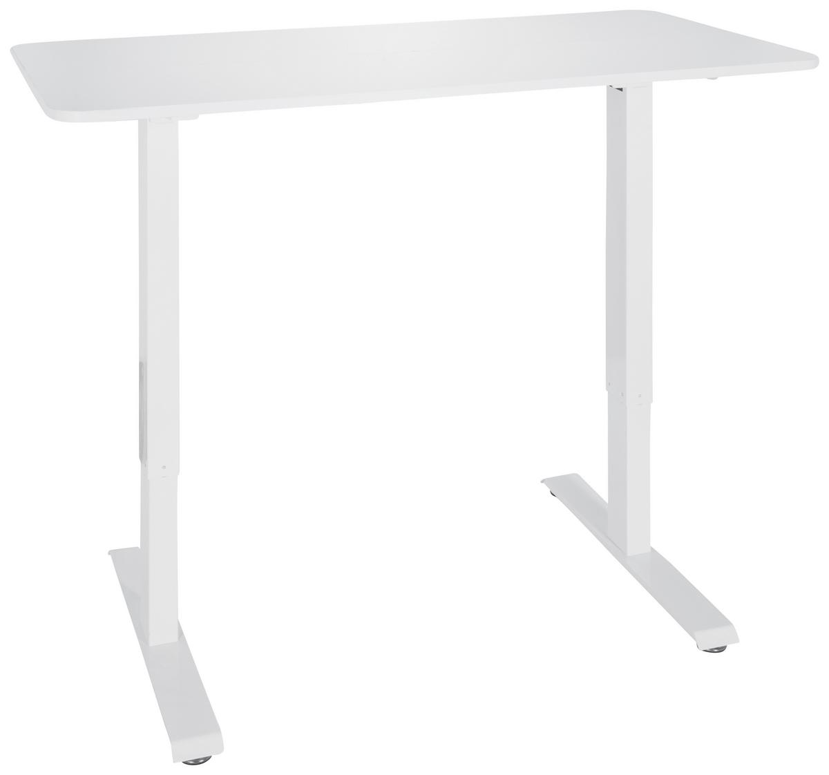 Dvižna Miza Stand Cr, Bela - bela, Moderno, kovina/leseni material (120/74/60cm) - MID.YOU