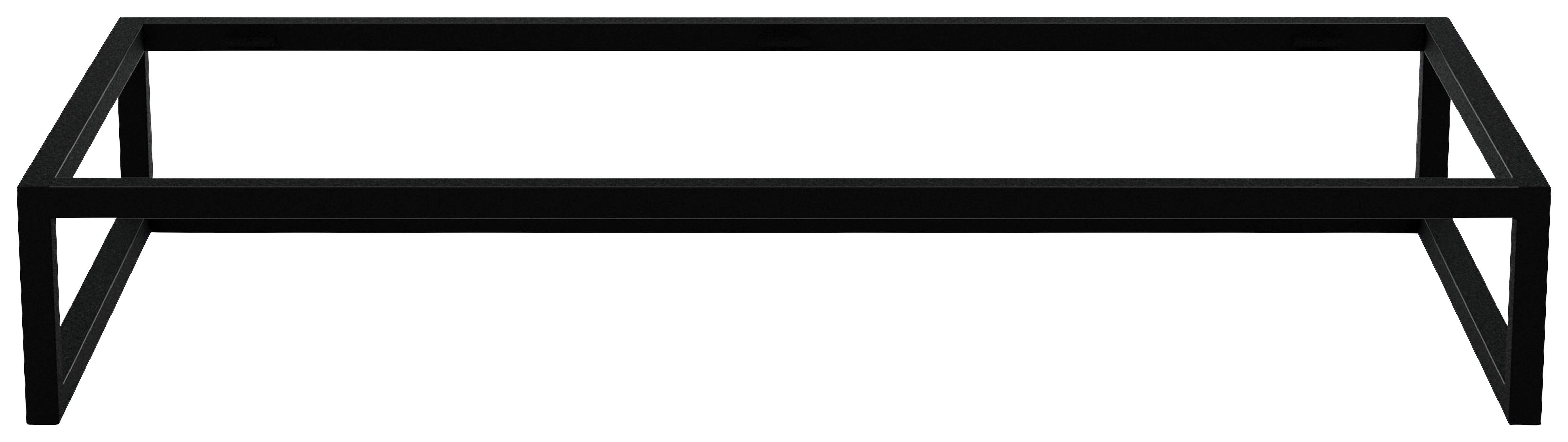Fußgestell Unit in Schwarz - Schwarz, MODERN, Metall (45/15/40cm) - Based