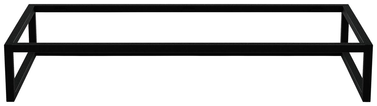 Fußgestell Unit in Schwarz - Schwarz, MODERN, Metall (45/15/40cm) - Based