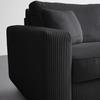 BÄDDSOFFA AGNETA -BASED- - svart, Modern, trä/textil (200/83/97cm) - Based