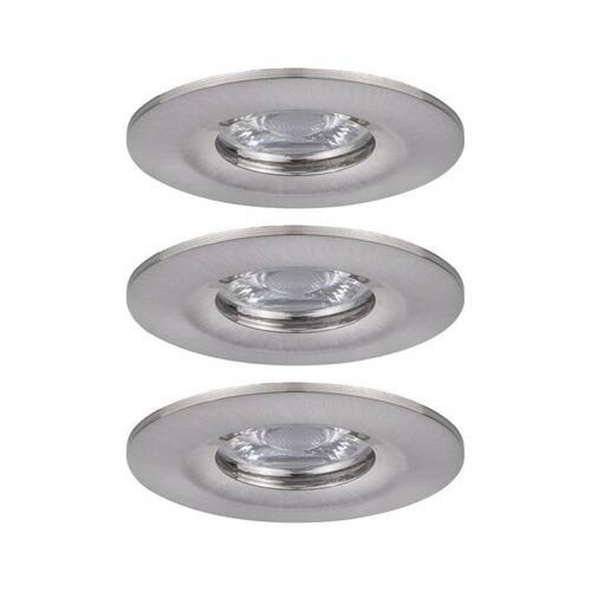 LED-Deckenleuchte Nova mini max. 4 Watt, 3-teilig - Alufarben, Basics, Metall (6,5cm) - Paulmann