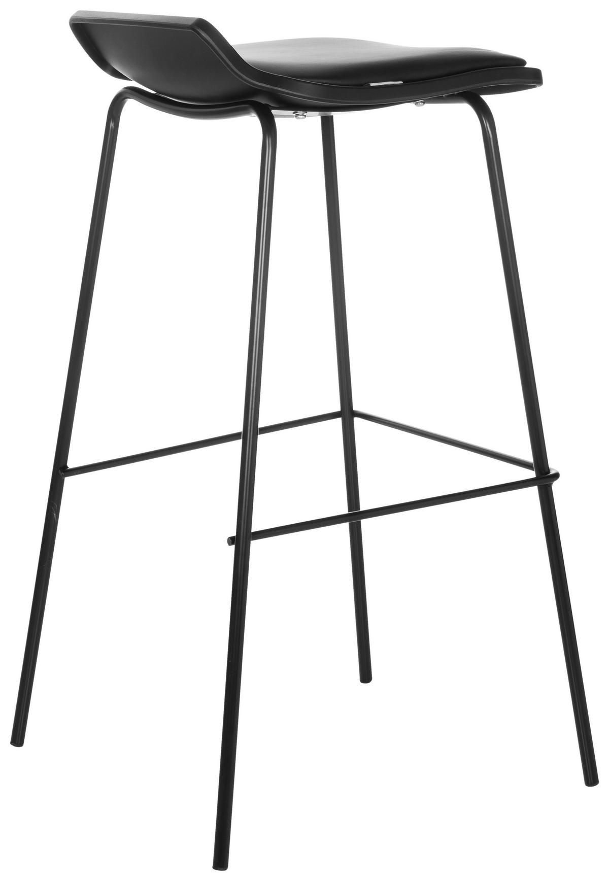 Barski Stol Lonso 10, Črna - črna, Basics, kovina/tekstil (47/82/49cm) - MID.YOU