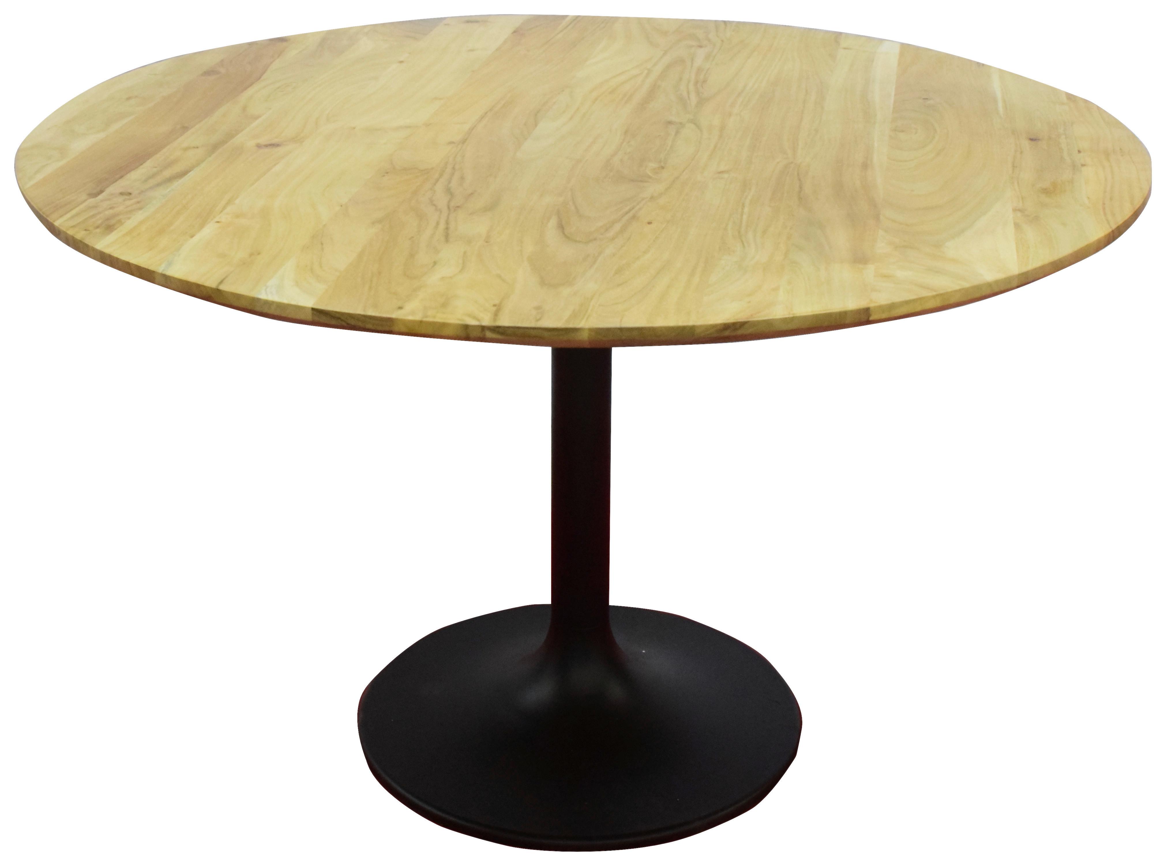 MATBORD HAGEN - svart/akaciefärgad, Modern, metall/trä (120/76cm) - Mömax