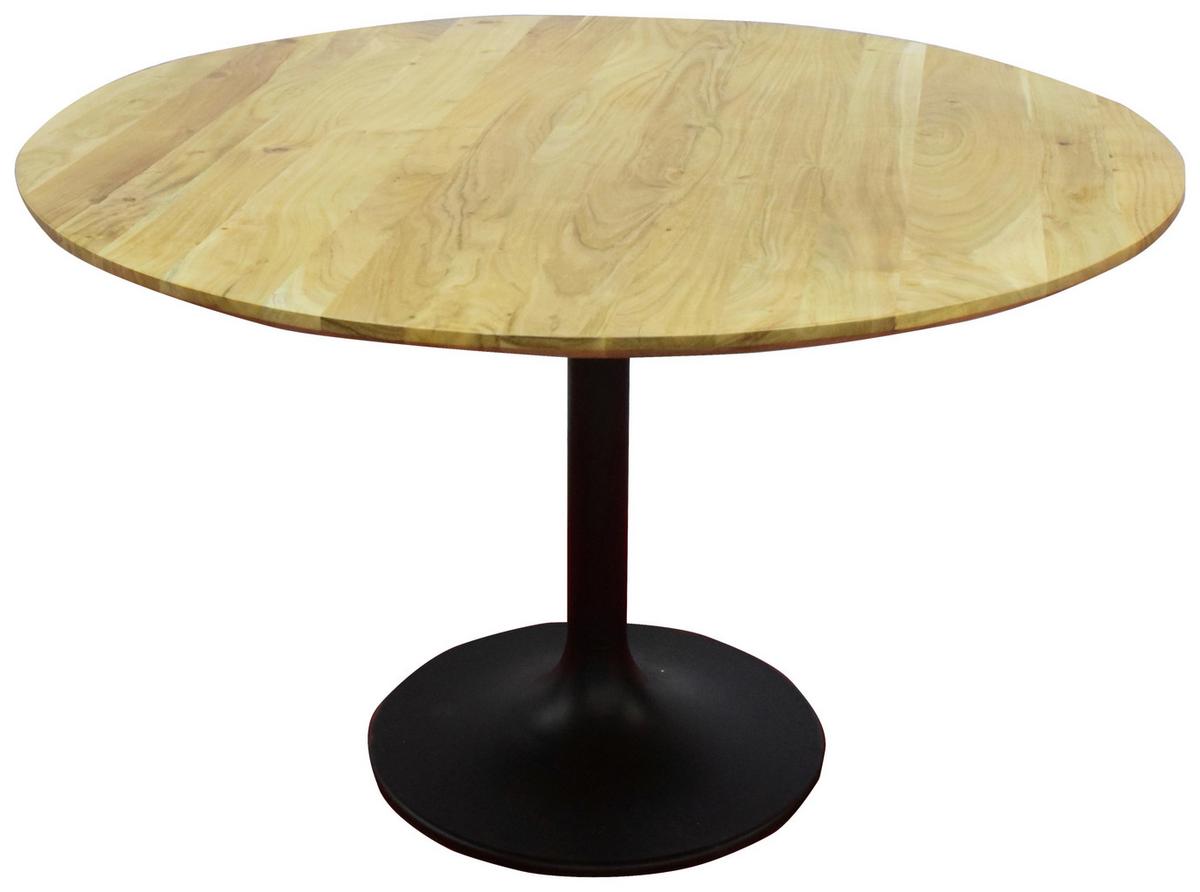 Esstisch Hagen Schwarz/Akaziefarben - Schwarz/Akaziefarben, Modern, Holz/Metall (120/76cm) - Mömax