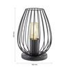 BORDSLAMPA DIODER -AKT- -EXT- - svart, Lifestyle, metall (16/23cm) - Mömax