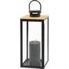 LYKTA PURE - svart, metall/trämaterial (20,5/48,5/21,5cm) - Premium Living