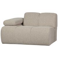 Sofaelement Mojo Beige B: 97cm - Beige/Schwarz, Design, Kunststoff/Textil (97/74/124cm) - Livetastic