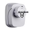 MULTISTECKER ALRO - Weiß, KONVENTIONELL, Kunststoff/Metall (8/6/8cm) - Mömax