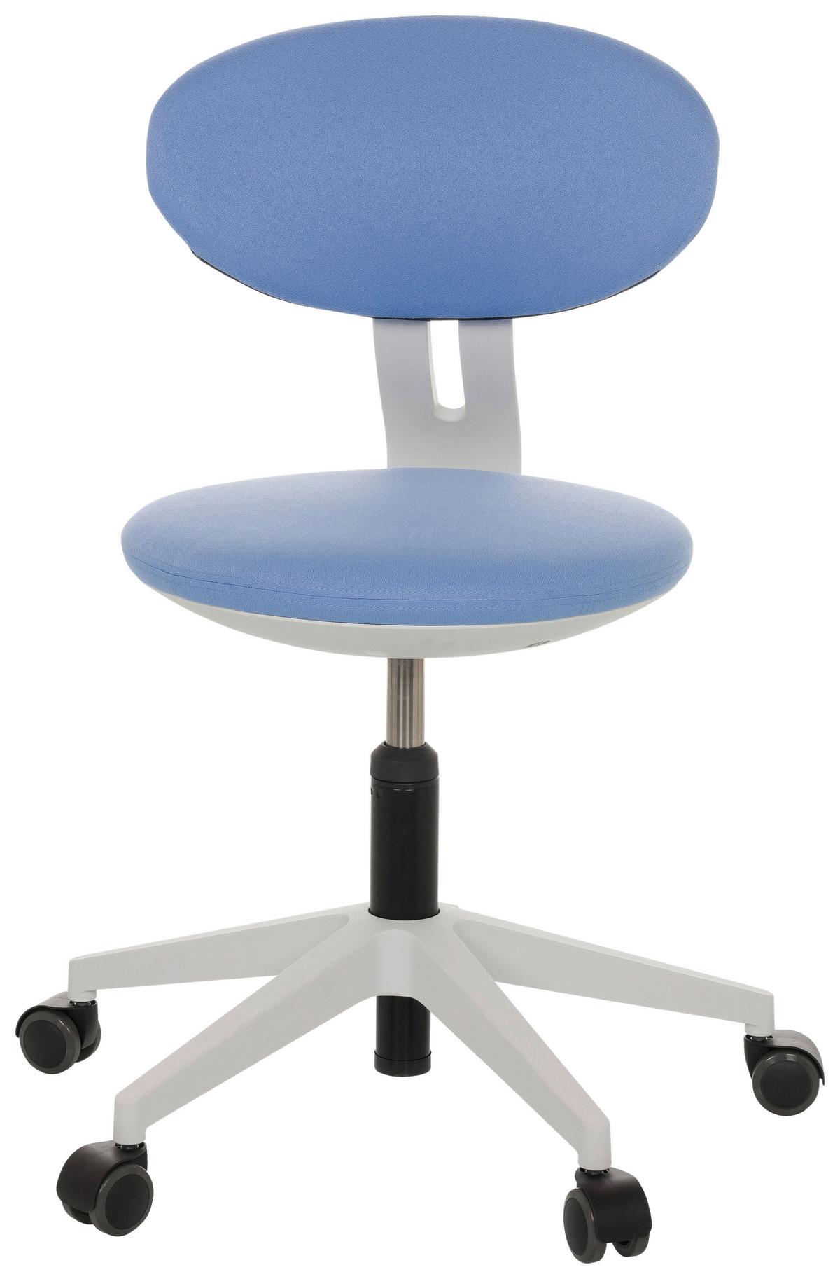 Jugenddrehstuhl Minimovo ca.42x66-87x52cm Blau - Blau/Grau, Basics, Kunststoff/Textil (42/66-87/52cm) - MID.YOU