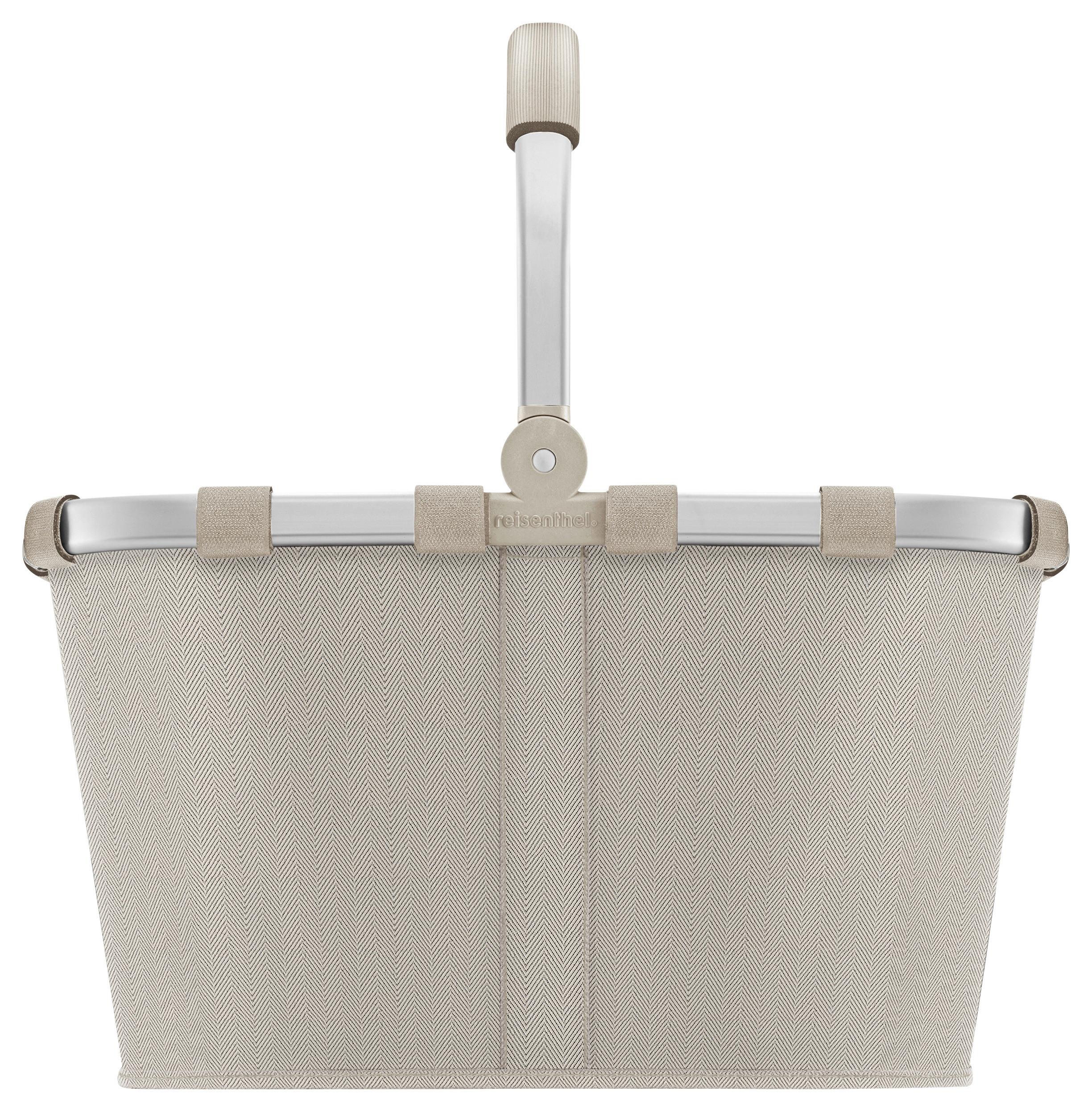 KOSZYK NA ZAKUPY BK6049 - beżowy, Basics, tworzywo sztuczne/tkanina (49/29/28cm) - Reisenthel