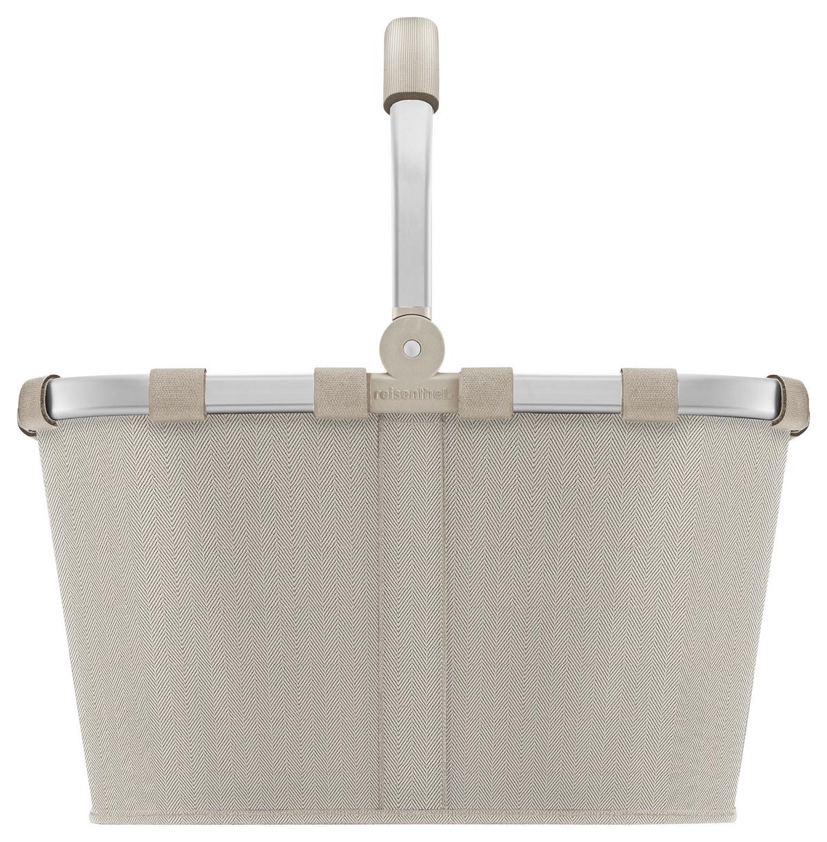 KOSZYK NA ZAKUPY BK6049 - beżowy, Basics, tworzywo sztuczne/tkanina (49/29/28cm) - Reisenthel