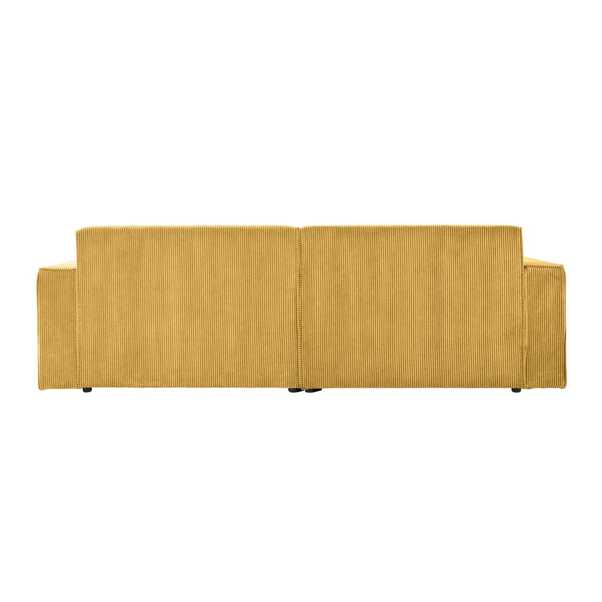 Wohnlandschaft Loft Senfgelb - Senfgelb/Schwarz, Modern, Kunststoff/Textil (172/75/265cm) - Mömax
