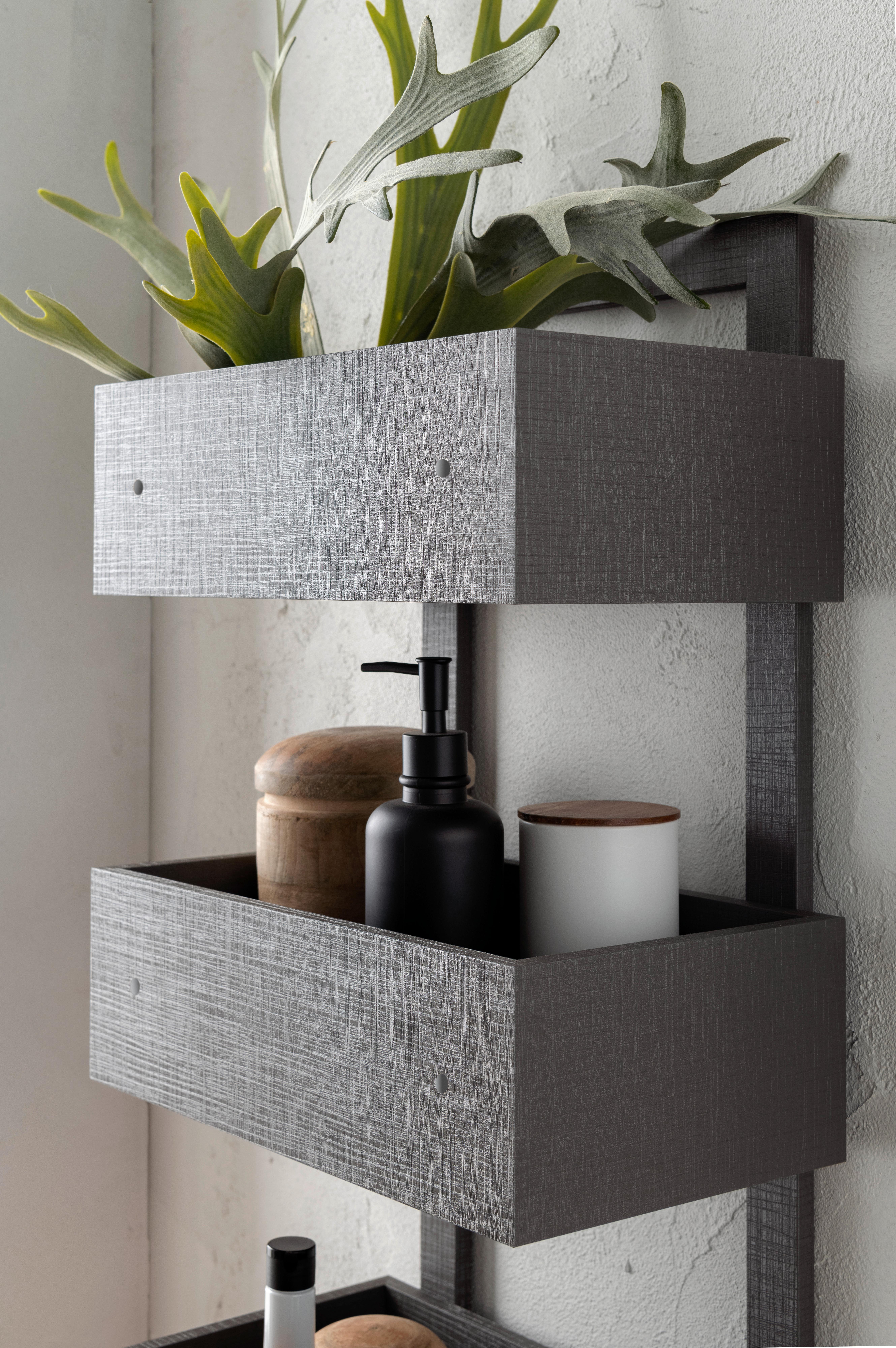 Standregal Trilogy Anthrazit - Anthrazit, MODERN, Holzwerkstoff (37/79/24cm) - Mömax