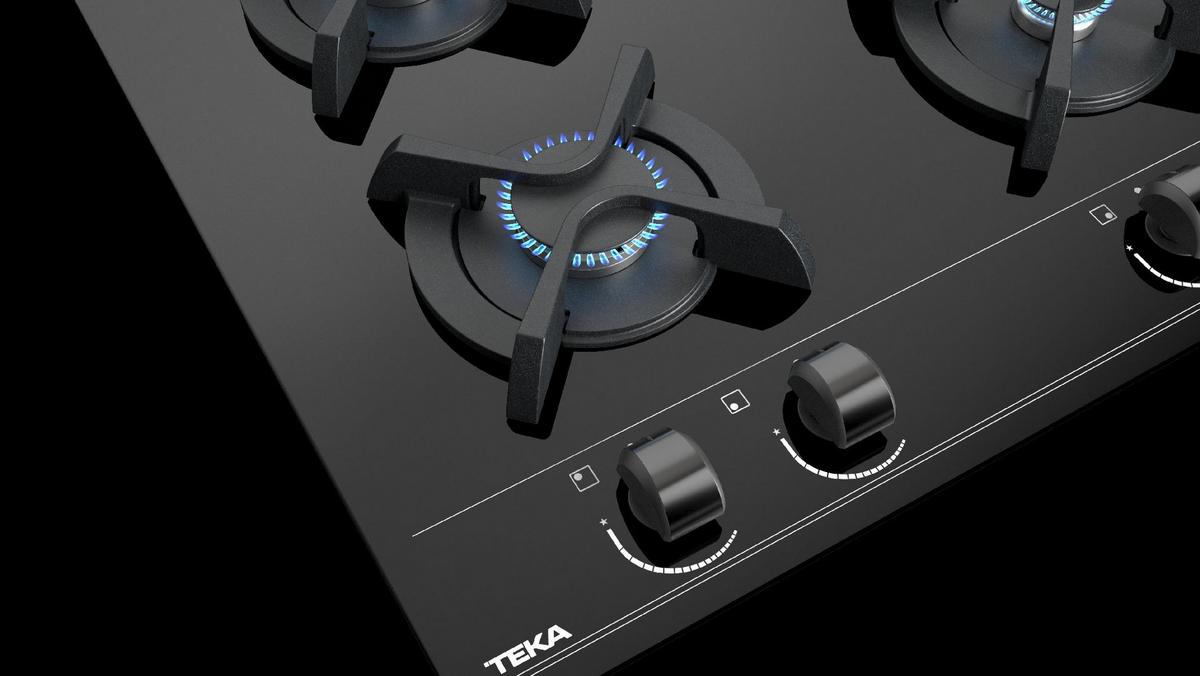 Plită pe gaz TEKA GBC 64000 BLACK - Modern (58/3,5/50cm) - Teka