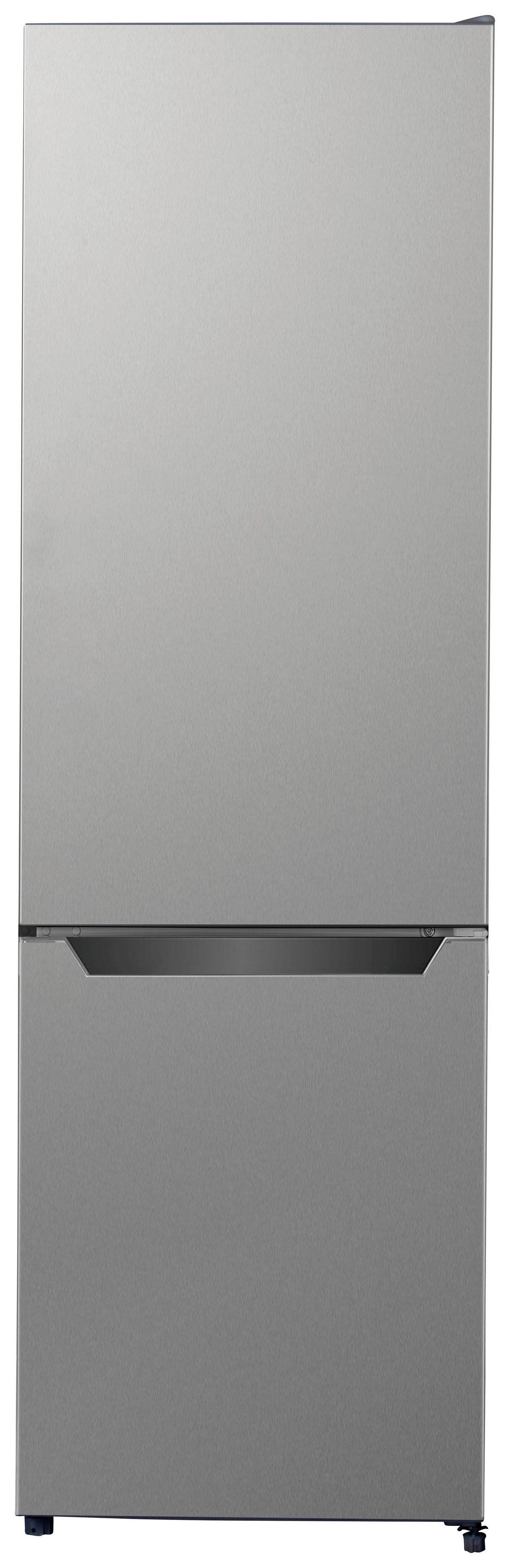 Kühl-Gefrier-Kombination Respekta Gotland Silber - Silberfarben, Basics, Glas/Kunststoff (54/176/55cm) - Respekta