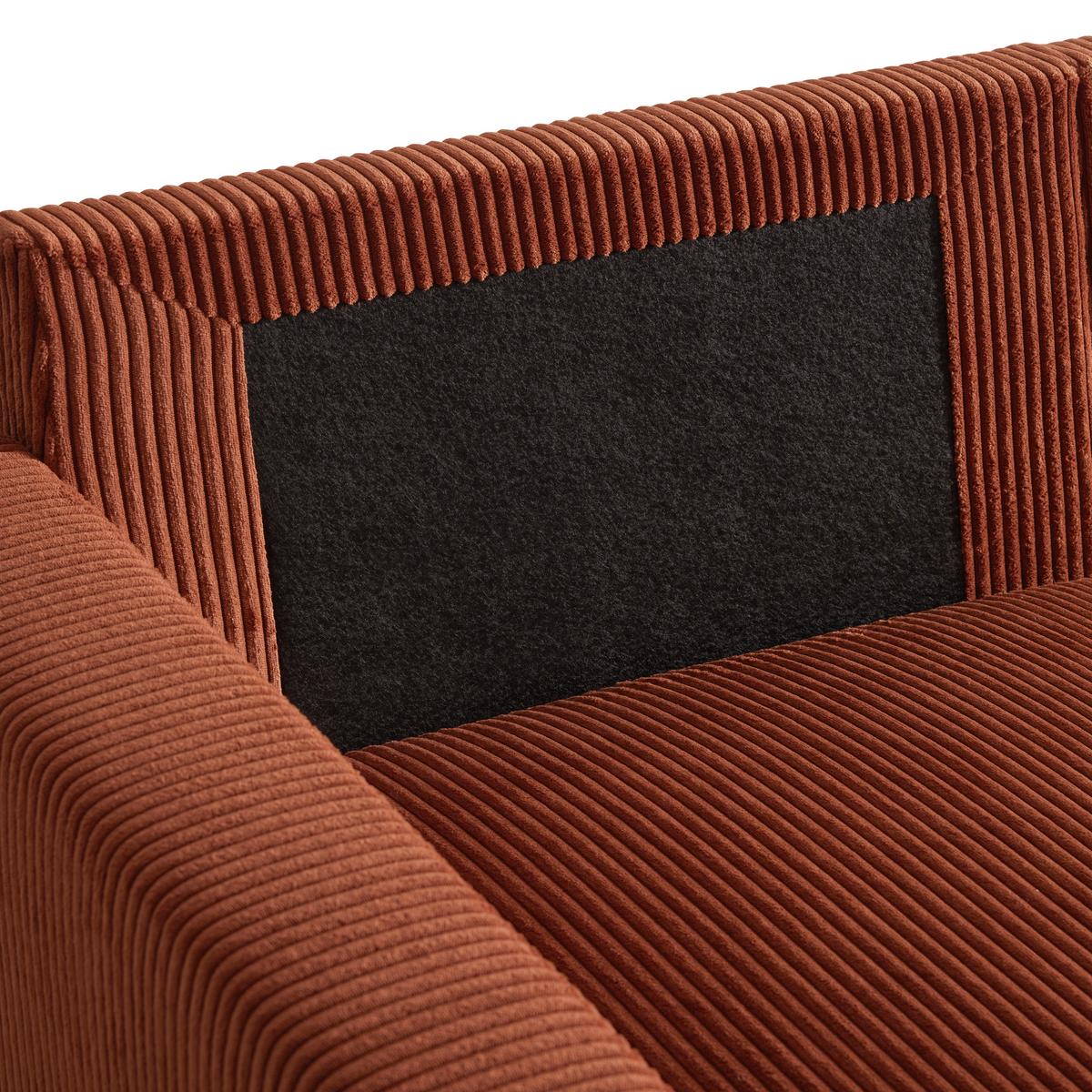 Sarokkanapé Martina - terrakotta, Modern, faalapú anyag/textil (146/276/204cm) - Mömax