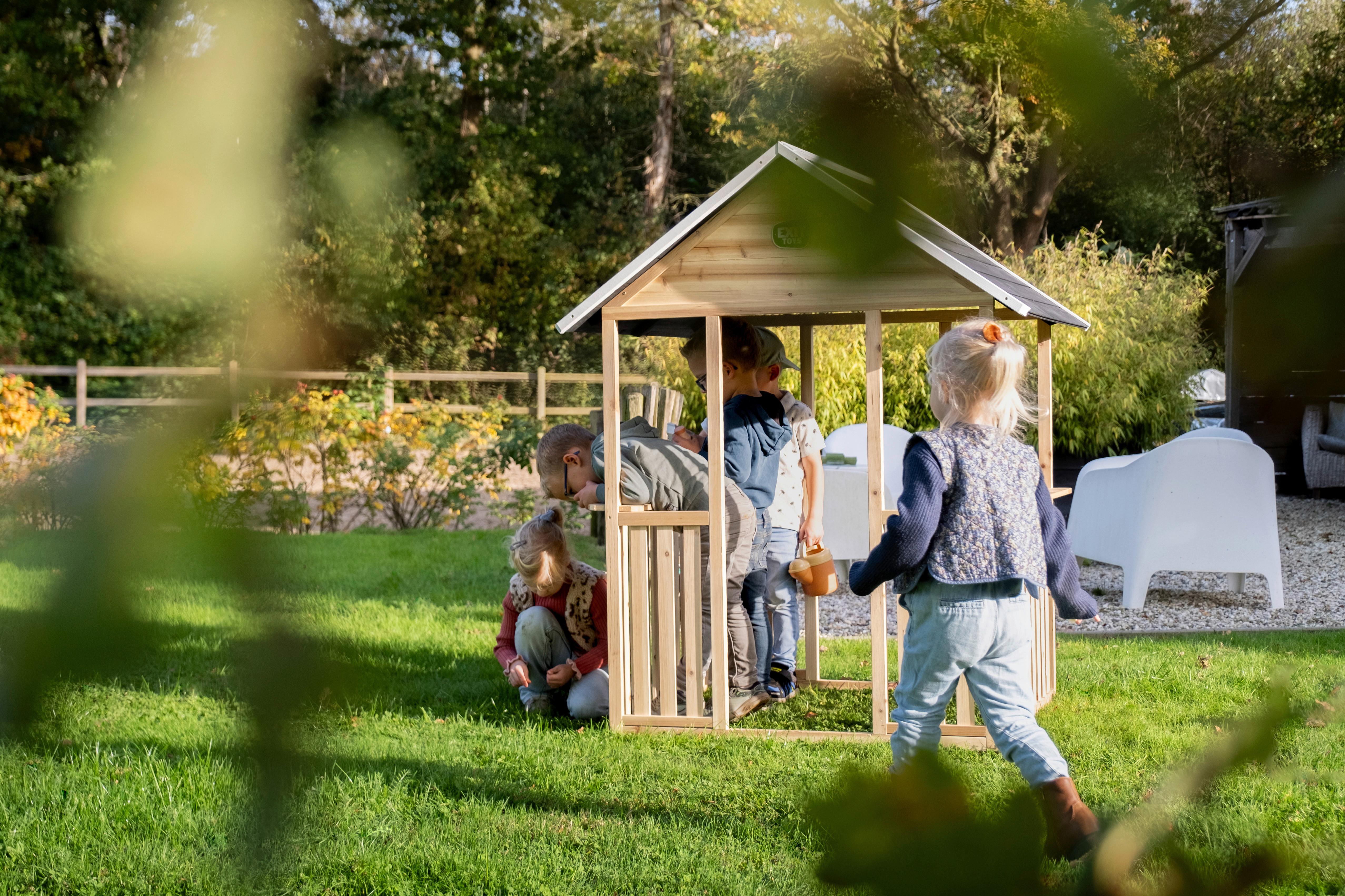 Igralna Hišica Exit Panorama 100, Naravne Barve - Konvencionalno, umetna masa/les (108/120/147cm) - EXIT Toys