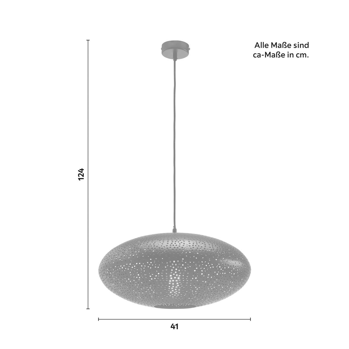 LAMPA WISZĄCA NINA - czarny, Modern, metal (41/124cm) - Modern Living