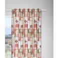 Schlaufenschal Patch Rosa/beige 140x250cm - Beige/Rosa, ROMANTIK / LANDHAUS, Textil (140/250cm) - Zandiara
