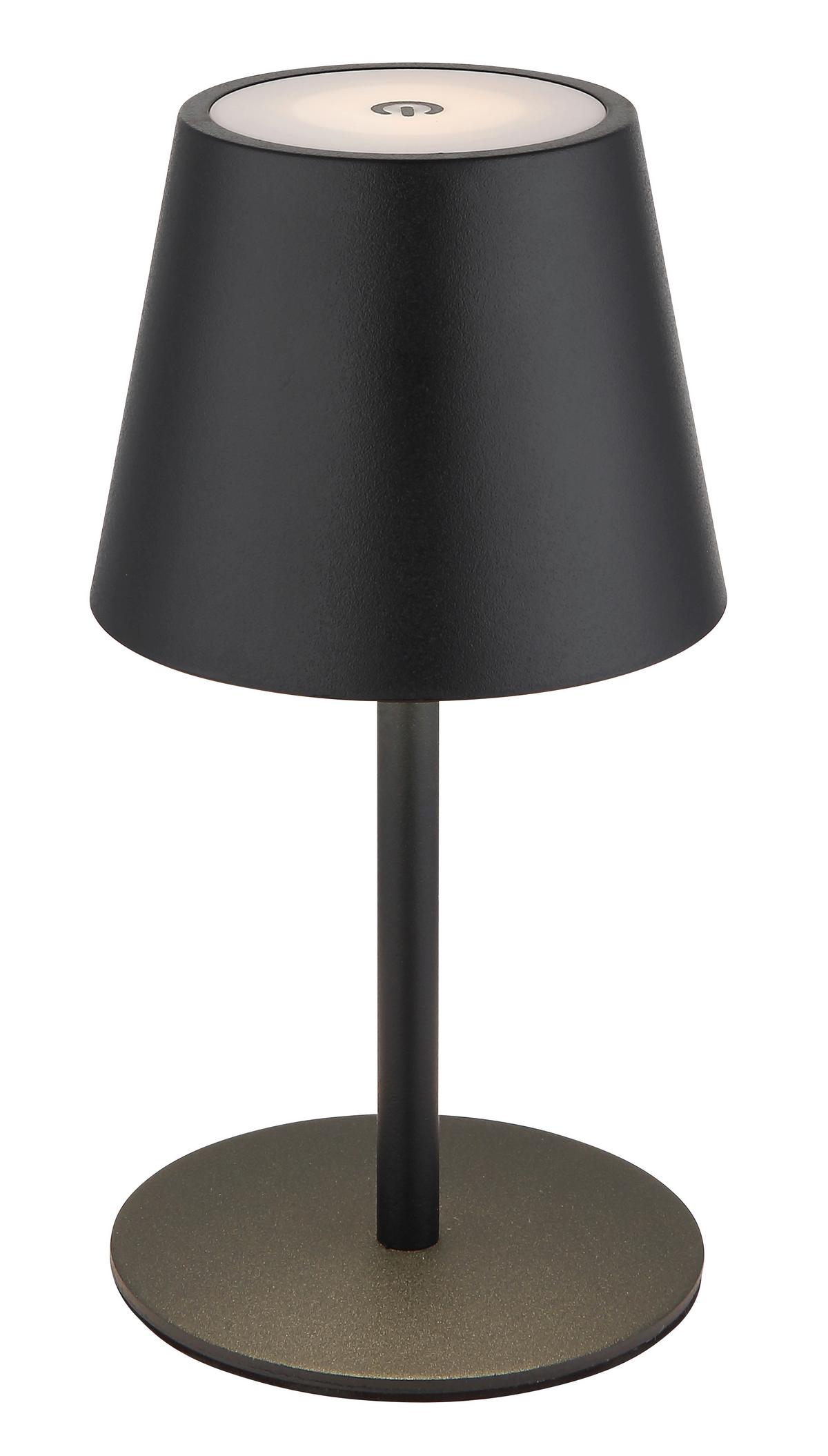 LAMPA STOŁOWA LED 58488B - czarny, Design, tworzywo sztuczne/metal (11,5/36cm) - Globo