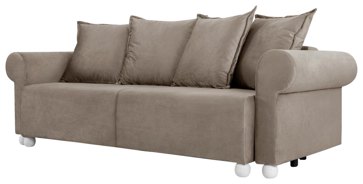 Velika Zofa Stilla, Rjava - rjava, Romantika (252/85/101cm) - Mömax