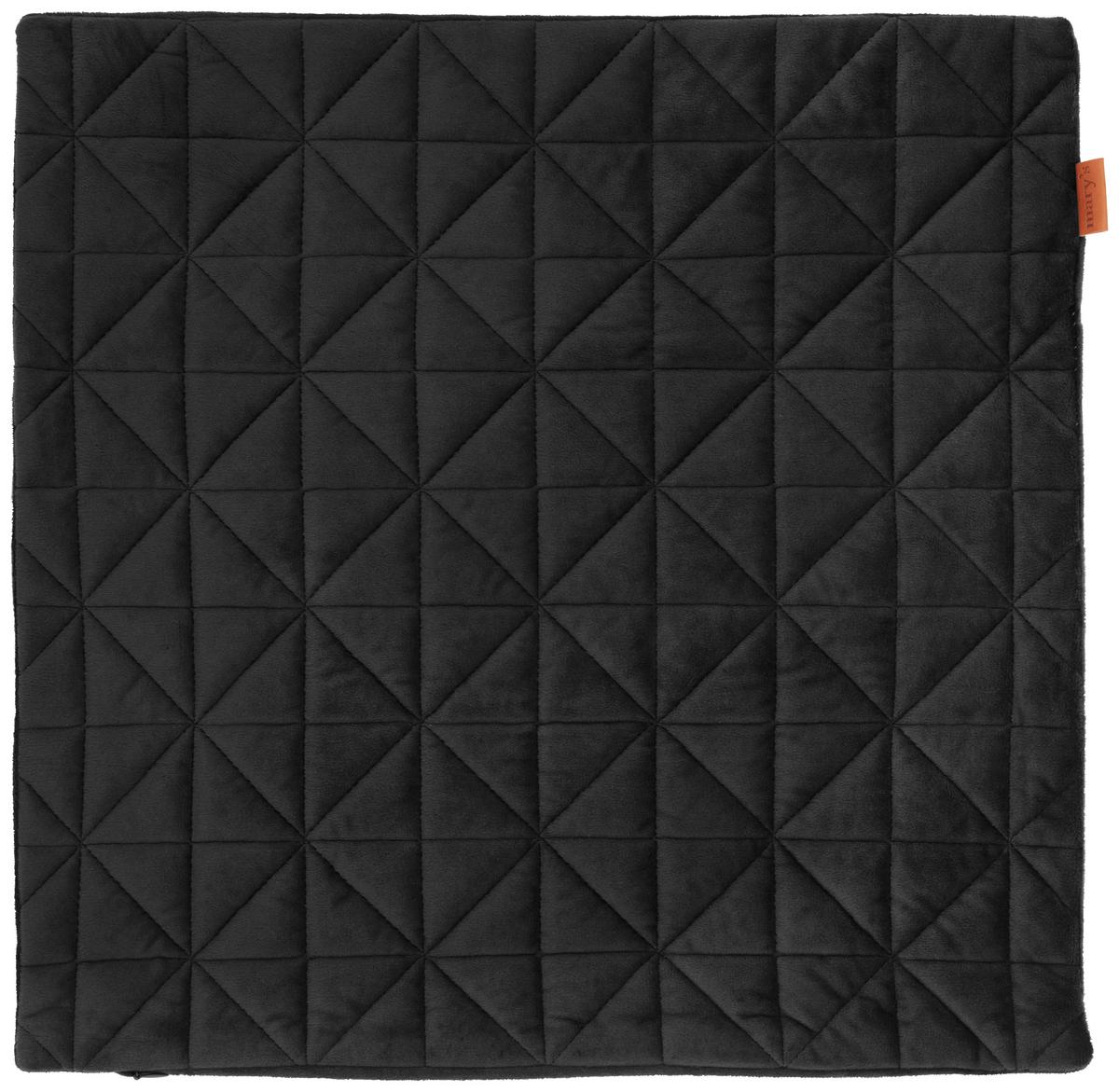 Kissenhülle Mary aus Samt ca. 45x45cm - Schwarz, Modern, Textil (45/45cm) - Modern Living