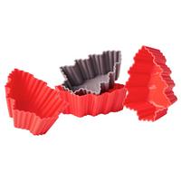 Set pentru brioșe Pure Christmas - roșu/gri, Konventionell, plastic - Modern Living