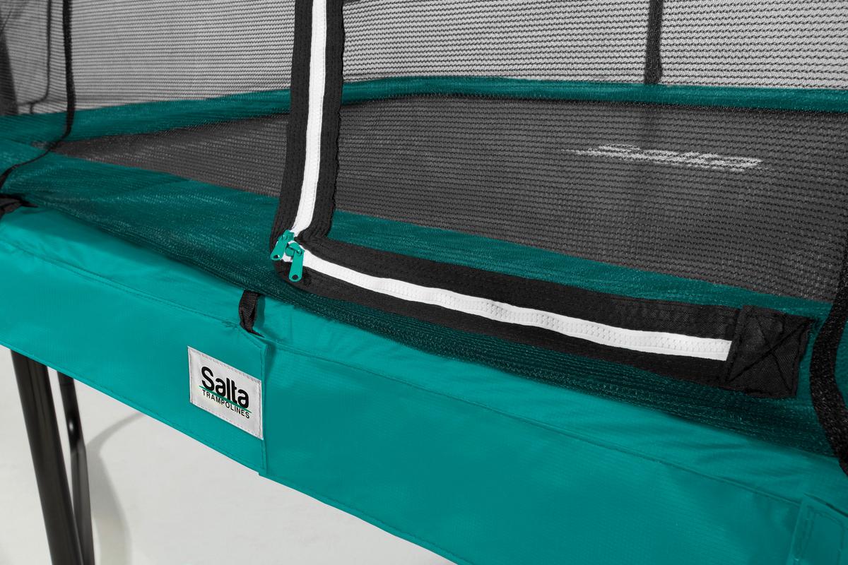 Trampolin Salta Comfort rechteckig ca. 244x366cm - Grün, Basics, Metall (244/366cm) - Salta