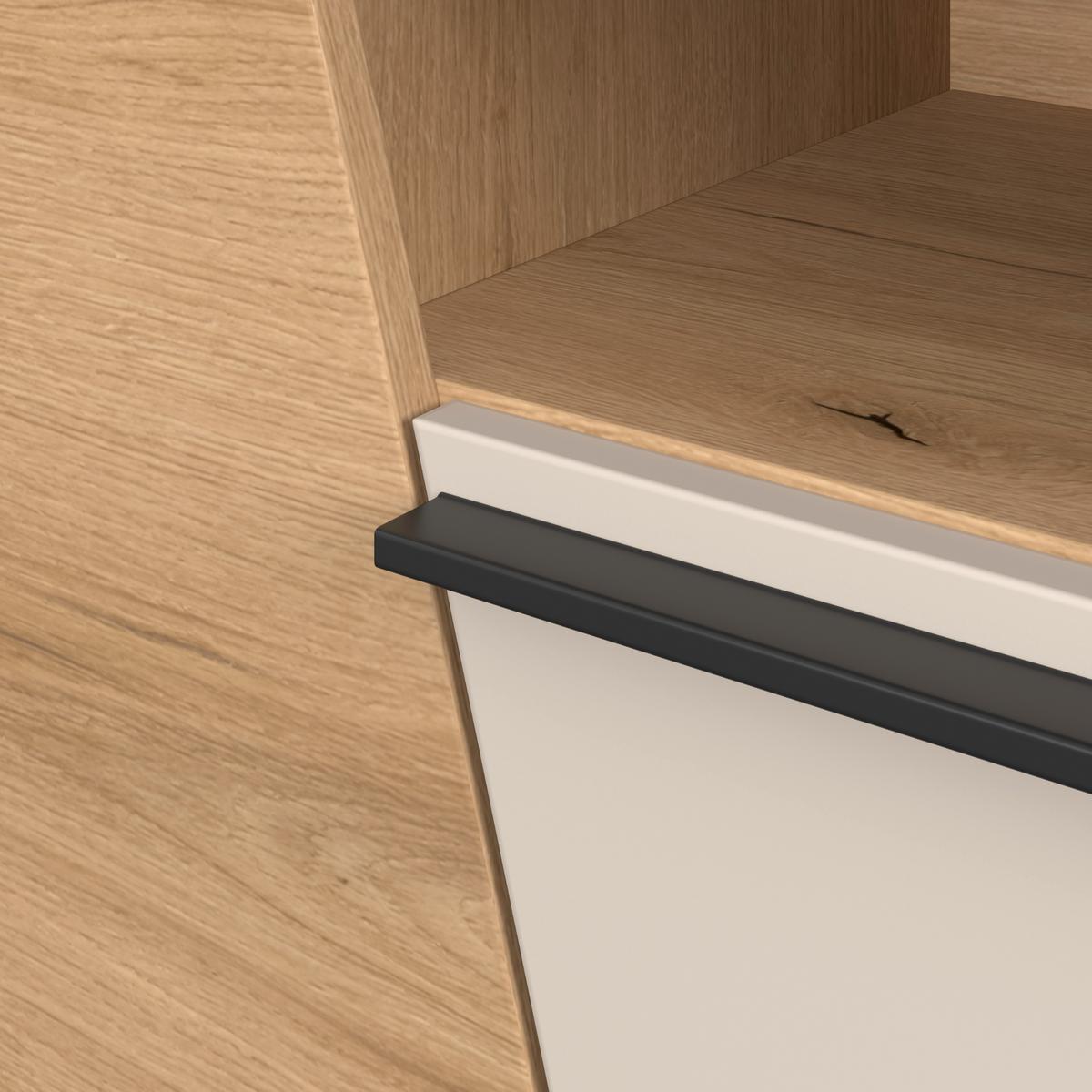 Venedig New Tv Komoda - kašmir/boje hrasta, Moderno, drvni materijal/plastika (140/47/40cm) - Modern Living