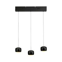 LED-Hängeleuchte Ballini Schwarz max. 5 Watt - Schwarz, MODERN, Glas/Kunststoff (50/10/67-220cm)