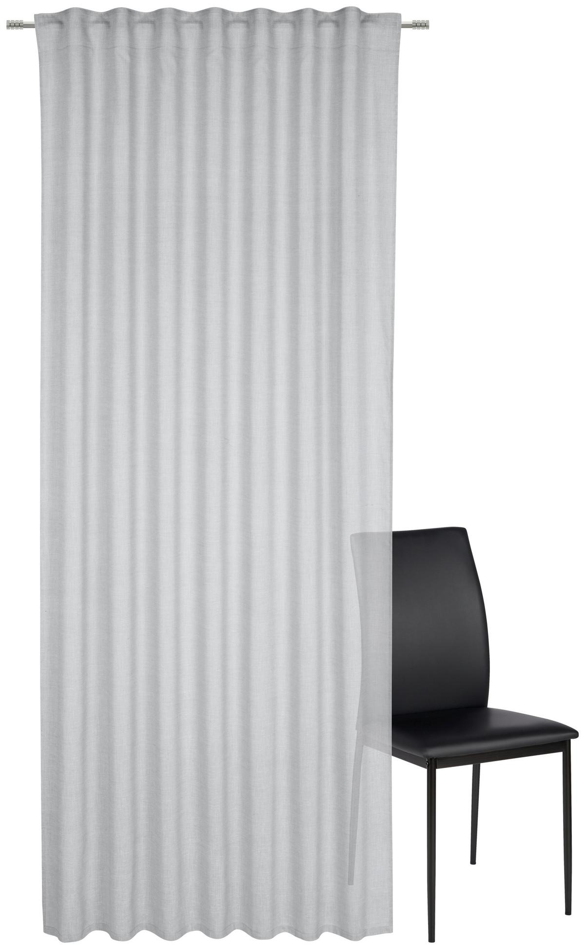 ZASŁONA GOTOWA JENS - szary, Basics, tkanina (140/245cm) - Esposa