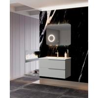 Element S Umivaonikom Sidney - siva/svijetlo siva, Moderno, drvni materijal/metal (81/53/46cm)