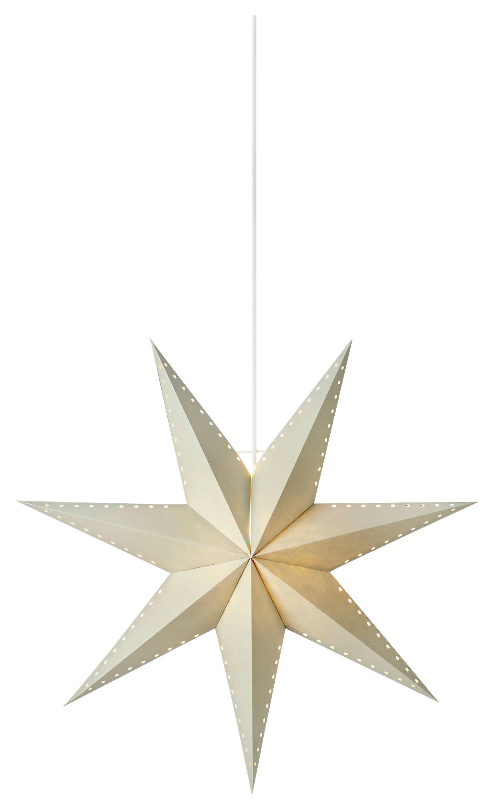 Dekostern Lively Pendant Star Hellgrau max. 6 Watt - Hellgrau, Basics, Papier (16/60/60cm) - Markslöjd