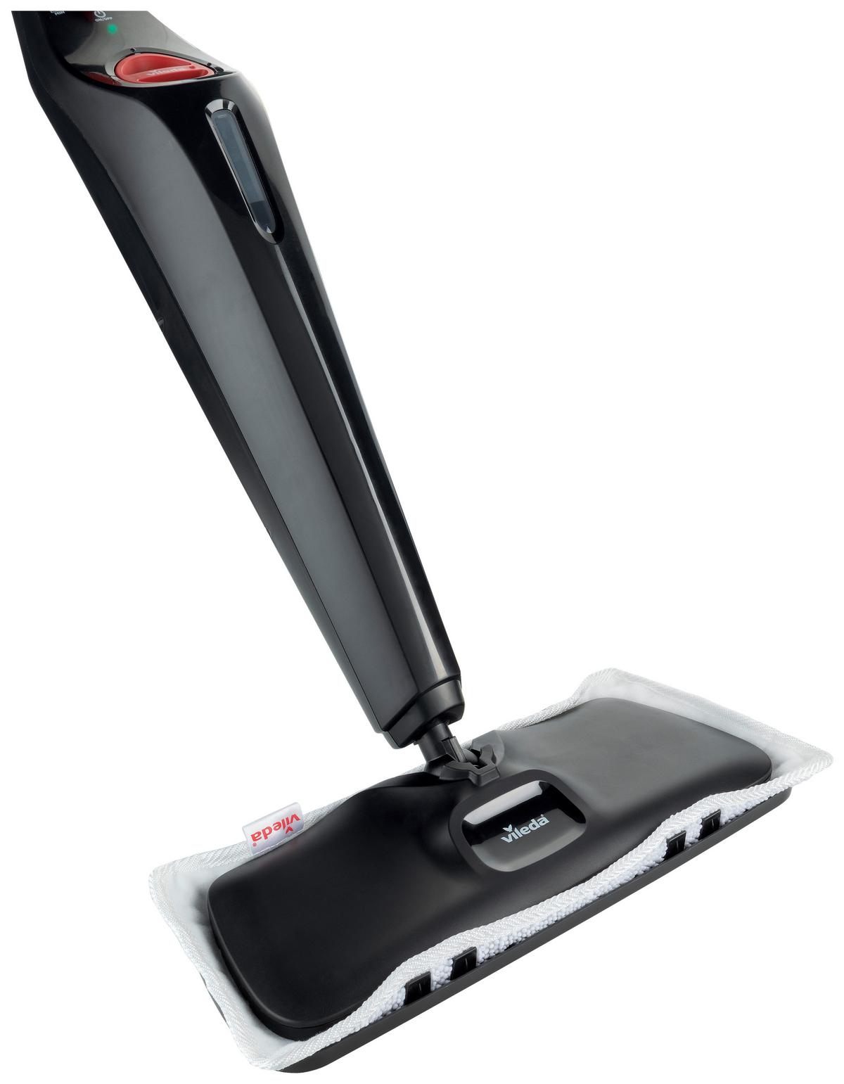 Bodenwischer Vileda-Steam Plus XXL Schwarz - Schwarz, Basics, Textil (25,6/14,7/68,7cm) - Vileda