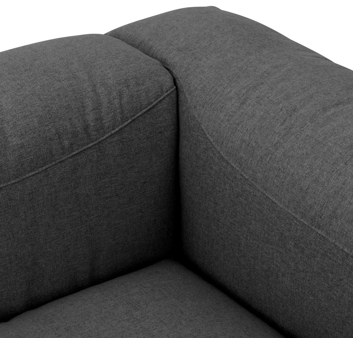 ECKSOFA LENA - Anthrazit, Design, Kunststoff/Textil (275/160cm) - Max Winzer