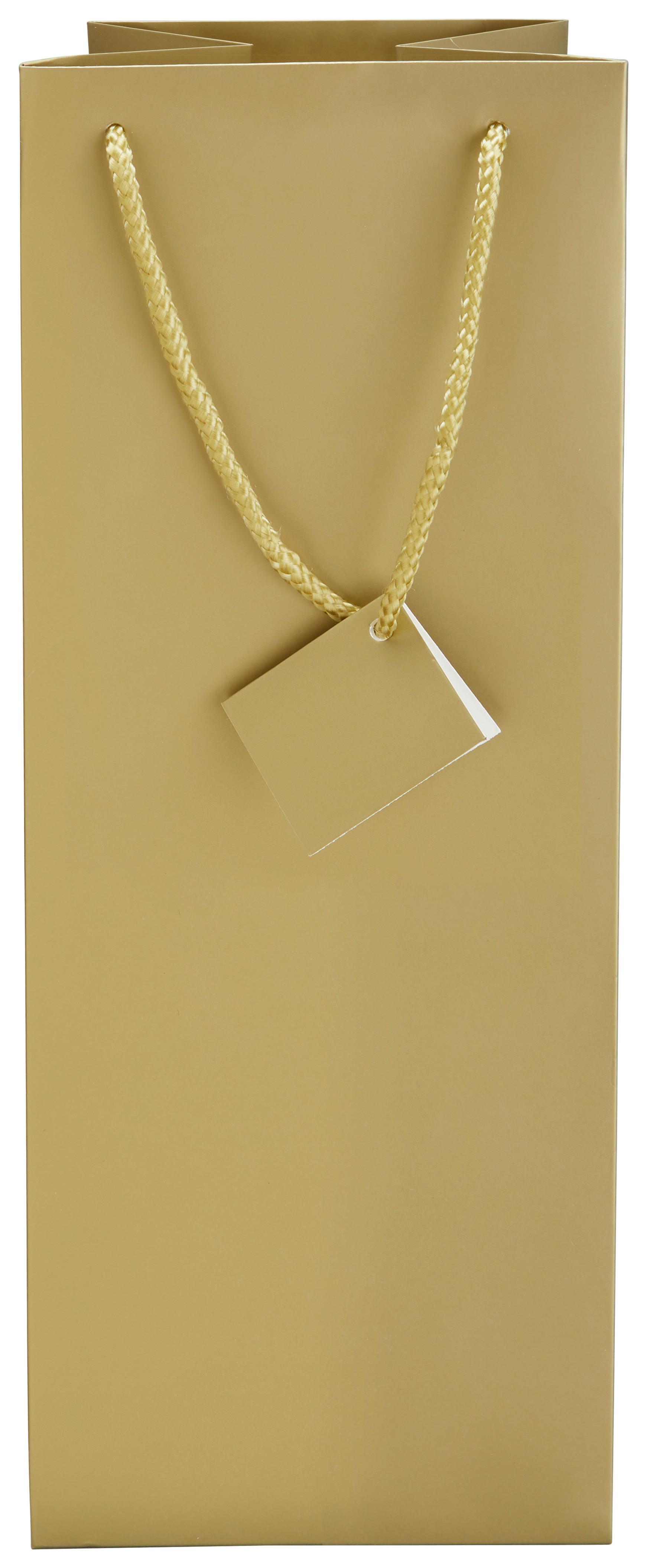 TOREBKA PREZENTOWA JANA - kolor złoty, Romantik / Landhaus, papier (12/36/8cm) - Modern Living