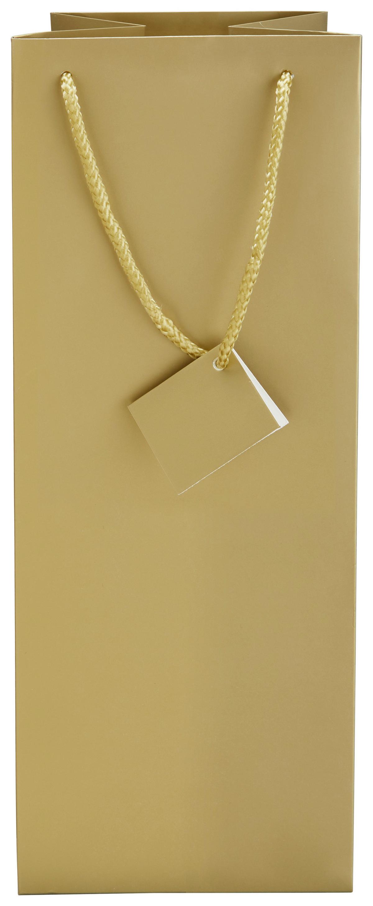 TOREBKA PREZENTOWA JANA - kolor złoty, Romantik / Landhaus, papier (12/36/8cm) - Modern Living