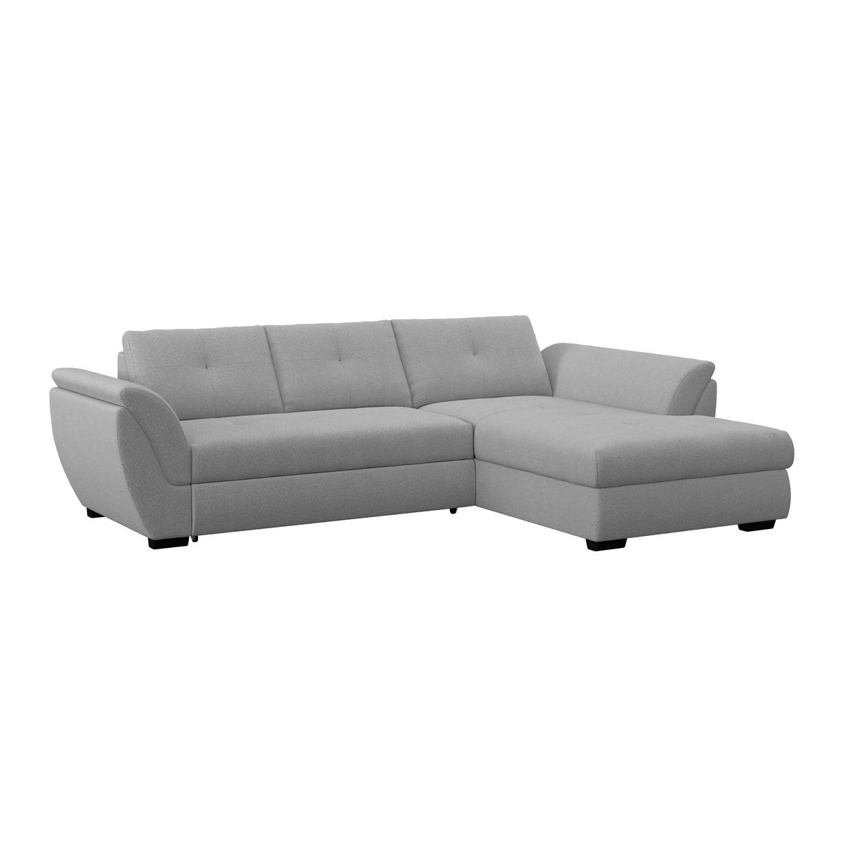 Kutna Garnitura Berisso - tamno siva/crna, Konvencionalno, tekstil (278/187cm) - Ondega