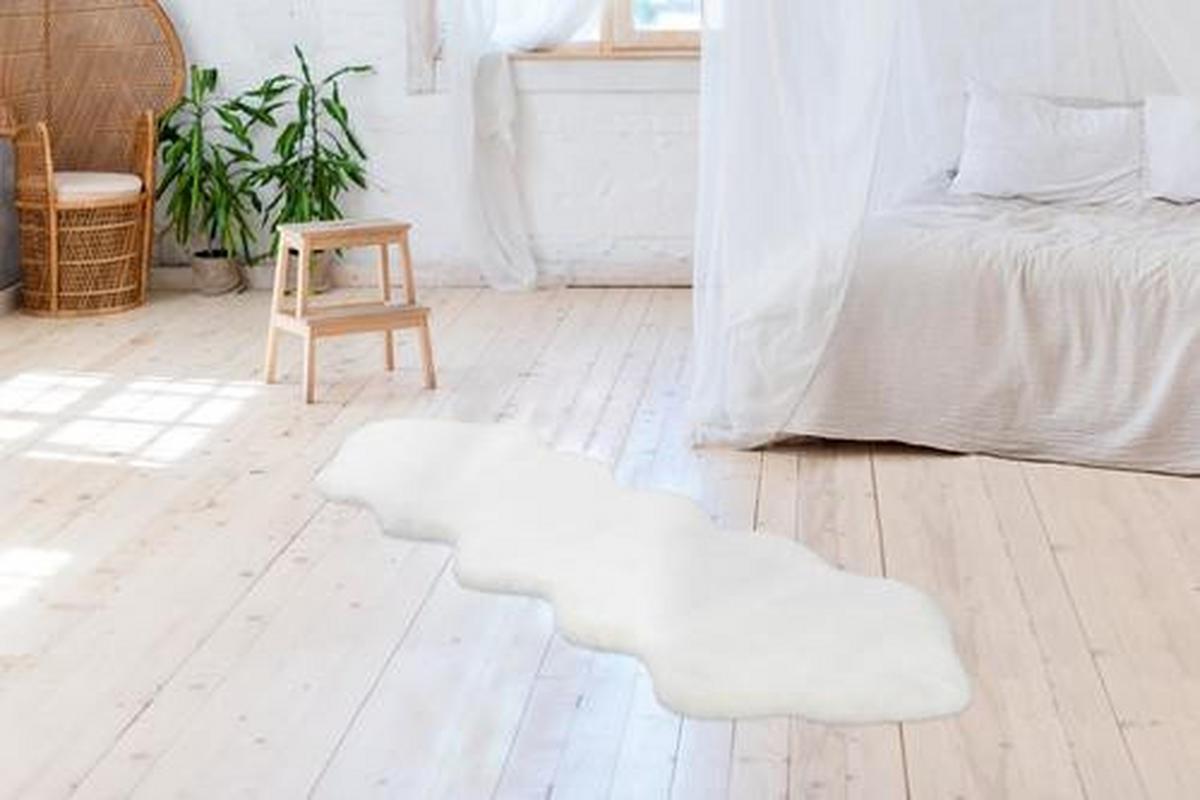 Kunstfell Kohh6-60-180-O Rabbit - Weiss, Trend, Textil (60/180cm) - Kayoom