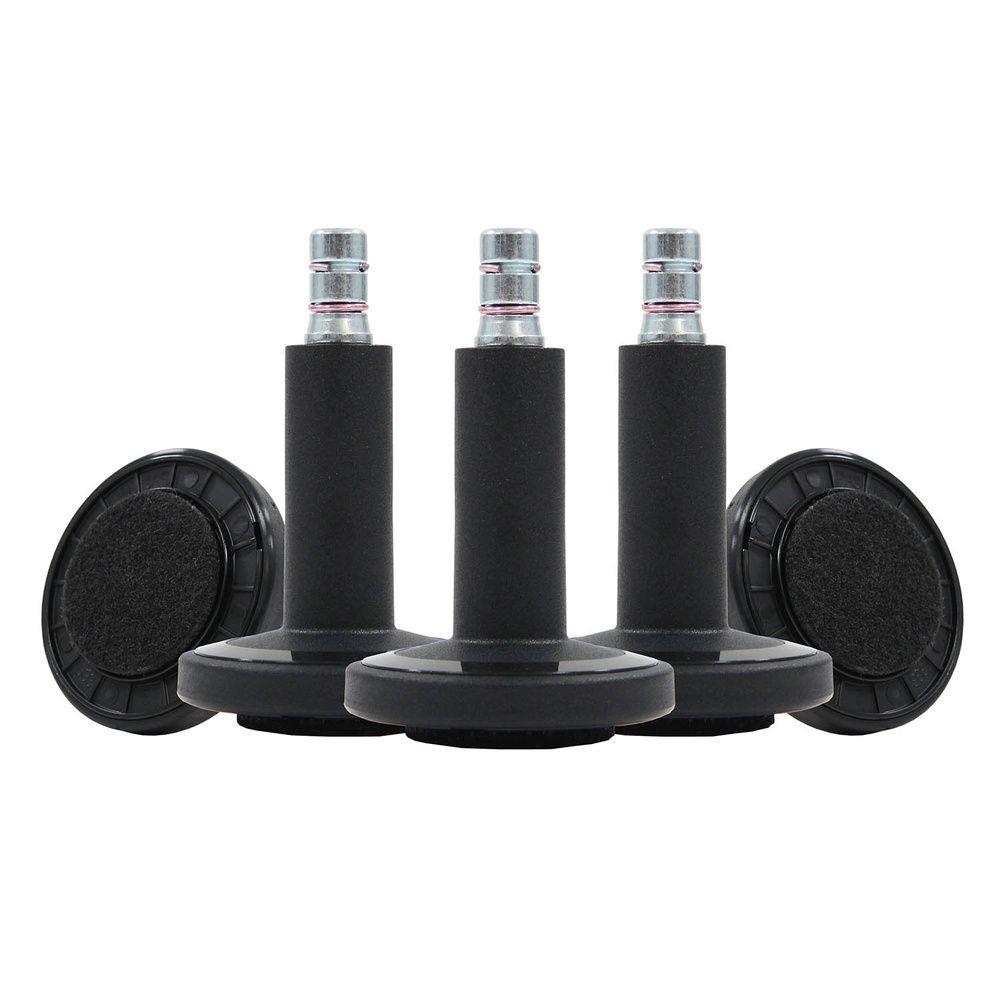 Set Drsnikov Za Pisarniški Stol Stato-M, Črna, 5-Delni - črna, Basics, kovina/umetna masa (6/7,3/6cm) - MID.YOU