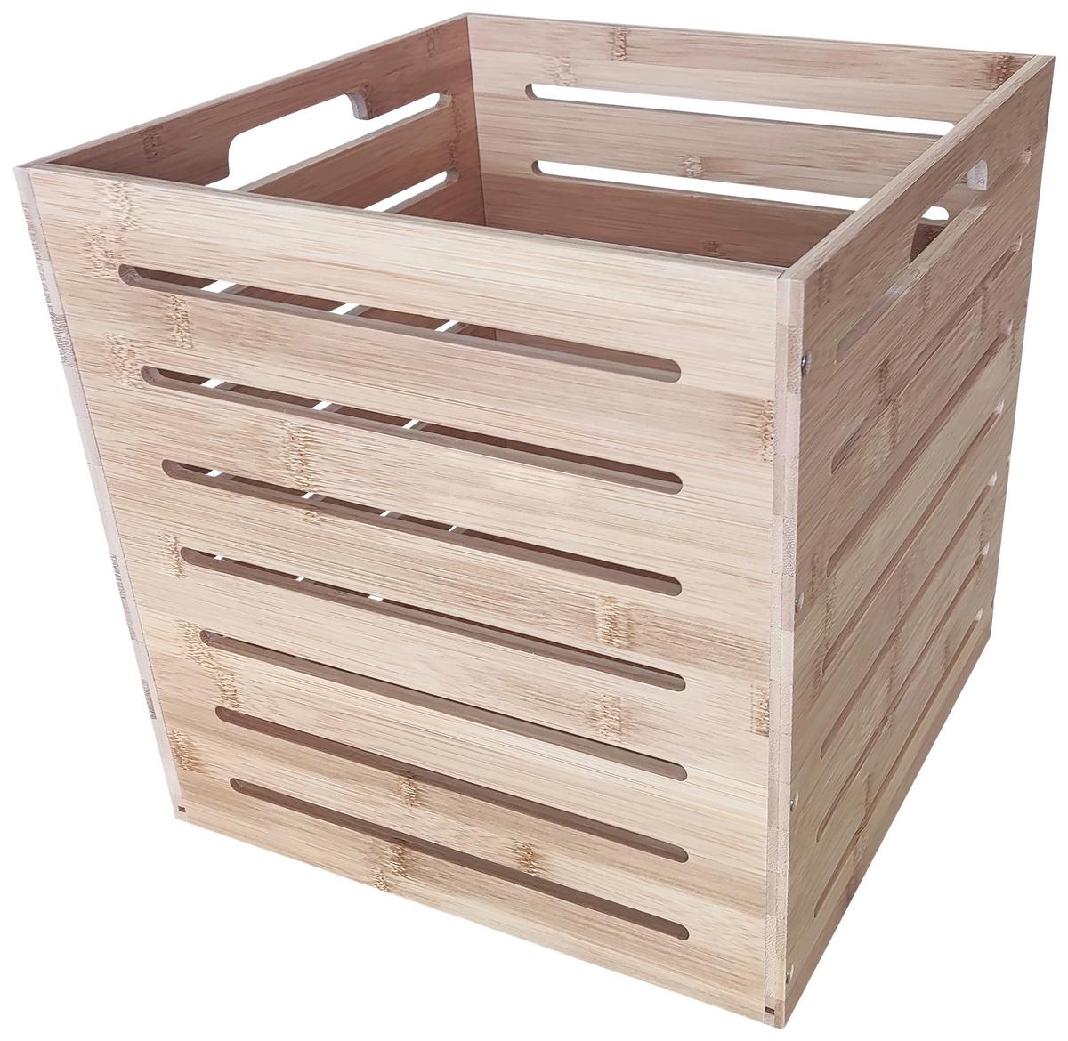 Aufbewahrungsbox in Naturfarben - Naturfarben, MODERN, Naturmaterialien/Holzwerkstoff (31/31/31cm) - ecoTree