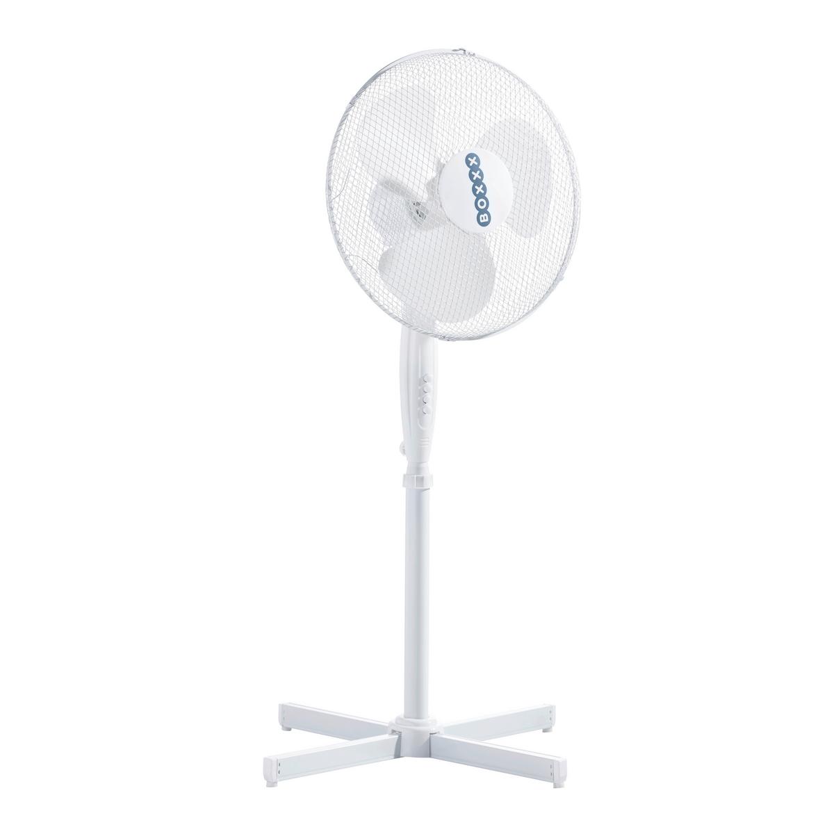 WENTYLATOR STOJĄCY BASIC *SBB* - biały, Basics, tworzywo sztuczne/metal (43cm) - Boxxx