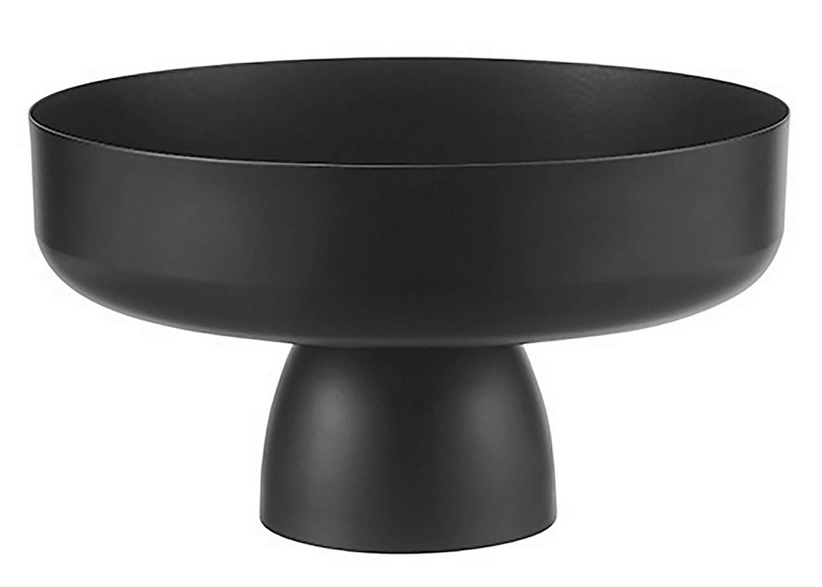Obstschale Betty Schwarz - Schwarz, MODERN, Metall (25/13cm) - Mömax