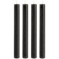 Stabkerze Melia I in Schwarz, 4-teilig - Schwarz, Basics (2/20cm) - Modern Living