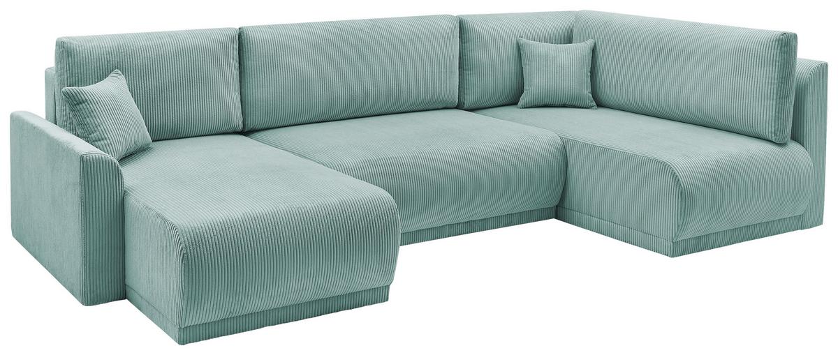 Coltar Kim - verde mentă, Modern, lemn (146/313/160cm) - Modern Living