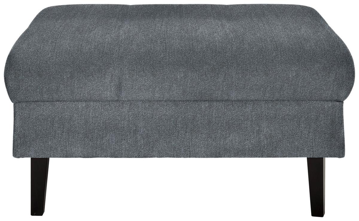 Hocker Boston Blaugrau - Blaugrau/Schwarz, KONVENTIONELL, Holz/Textil (93/46/75cm) - Based