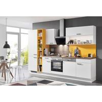 Kuhinjski Blok Brez Aparatov Speed, Rumena, Bela - rumena/barve hrasta, leseni material (320cm)