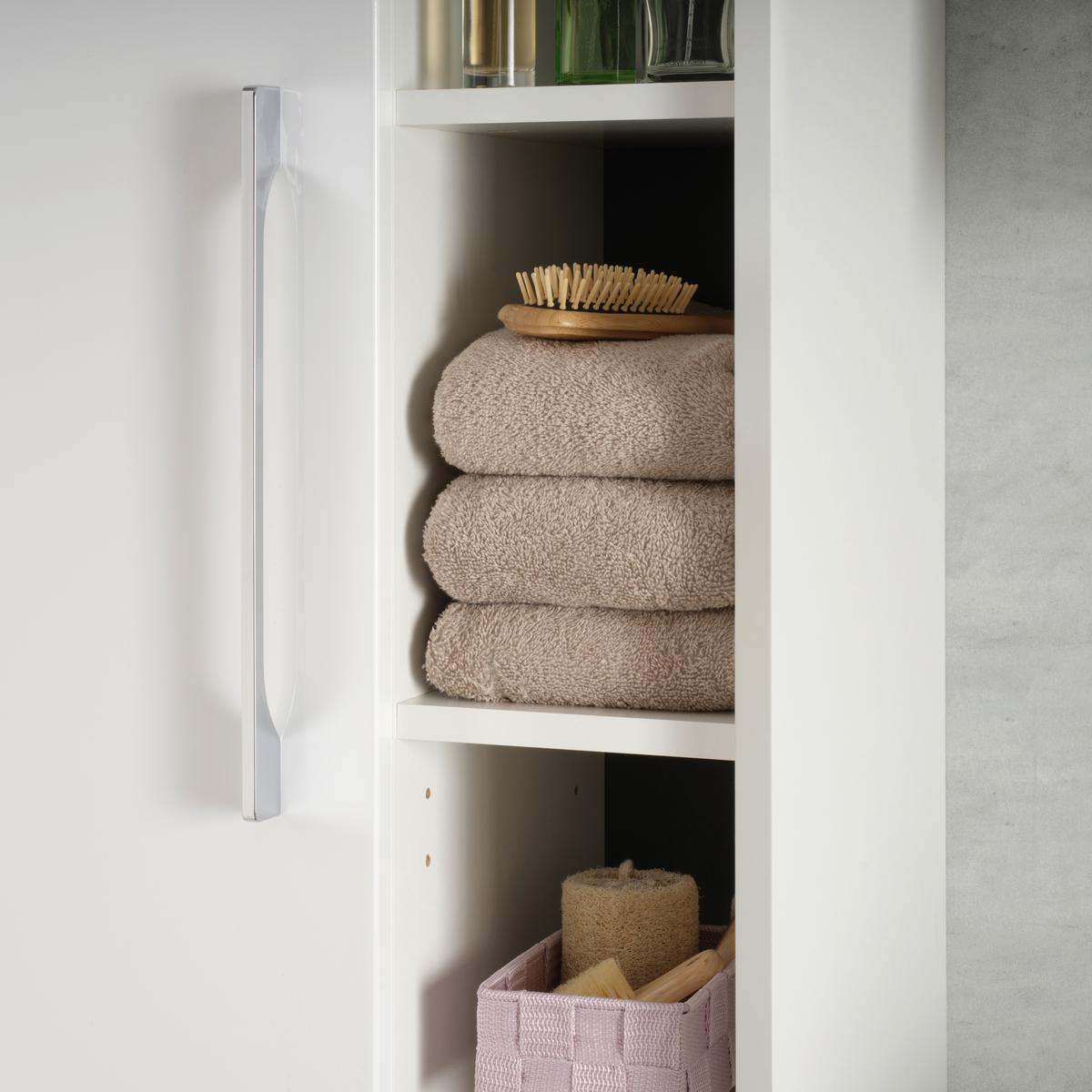 Hängeelement in Anthrazit/Weiß - Weiß Hochglanz/Anthrazit, MODERN, Holzwerkstoff/Kunststoff (50/160/31cm) - Mömax