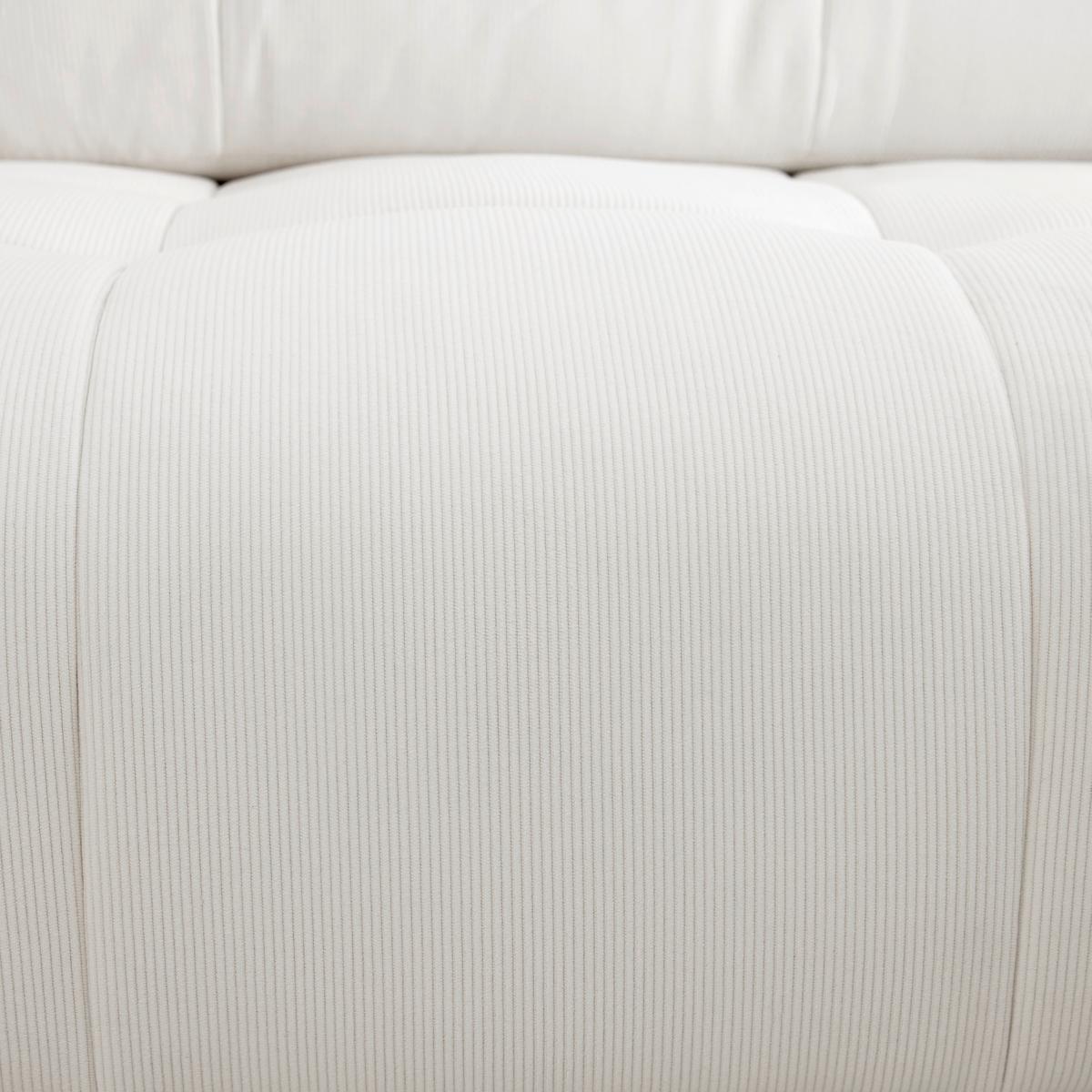 WOHNLANDSCHAFT ESTELLA - Dunkelgrau/Creme, Modern, Holz/Textil (326/85/270cm) - Bessagi Home