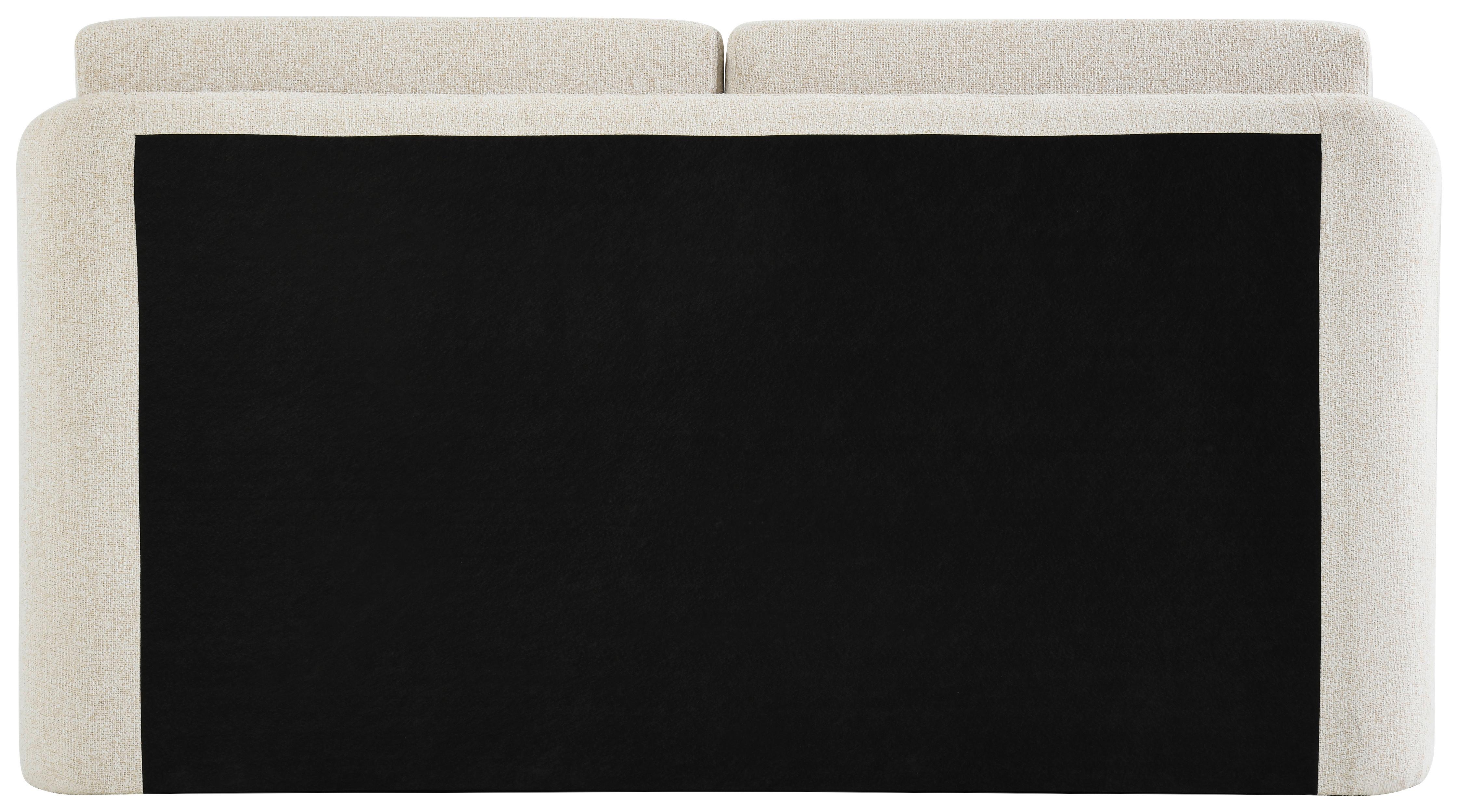 STOPPAD SÄNG LIVORNO - svart/cremefärgad, Klassisk, metall/textil (180/200cm) - Mömax